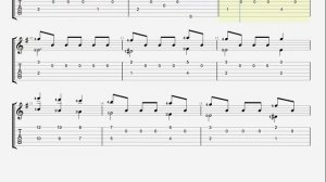 PRELUDE IN E MINOR classical guitar tab