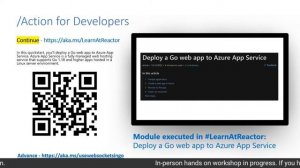 Learnathon - Use Go on Azure App Services | #LearnAtReactor