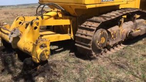 Komatsu D65EX 16 культивация целины