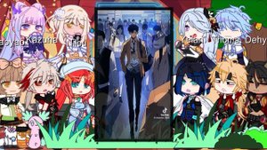 Genshin impact react to Sung Jin woo as New Traveler | Gacha Reaction | Solo Leveling p4