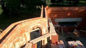 Устройство опалубки для армопояса из кирпича