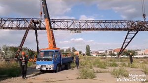 Демонтаж 20-ти тонного козлового крана