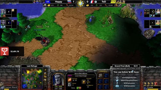 WC3 - W3C Season 4 Finals EU - Grand Final: [UD] Happy vs. ToD [HU] смотреть онлайн