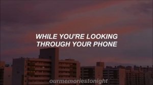 the 1975 - somebody else // lyrics