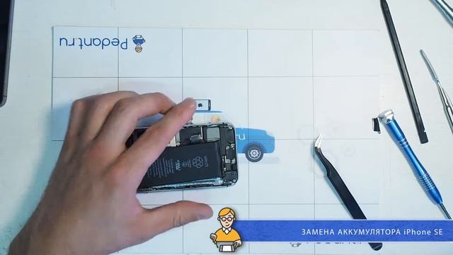 Замена аккумулятора на iPhone SE в сервисе Pedant.ru смотреть онлайн