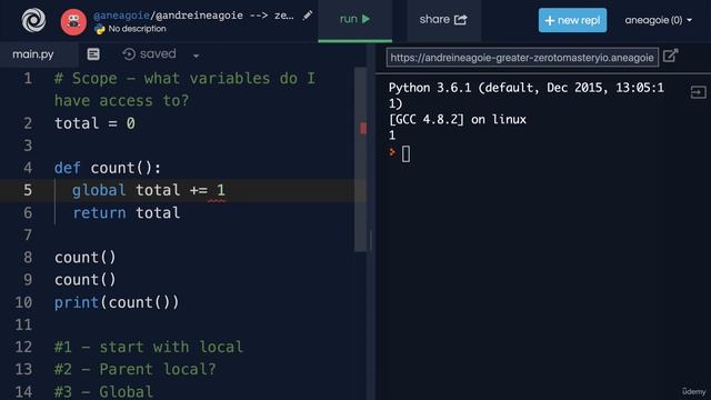 *New* Python Full Course 2023 - Global Keyword Python 2023