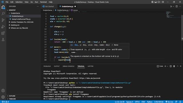 Python Project : Build a Snake Game with Python Programming смотреть онлайн