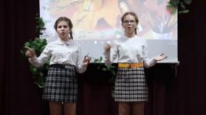 Жестовая песня: "Песня на день учителя", исполняют Марисова Карина, Марисова Кристина