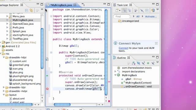 Android Application Development Tutorial - 064 - Drawing Bitmaps to Canvas View