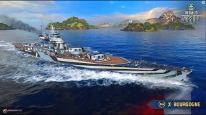 Линкор BOURGOGNE 255К Урона! Мир кораблей World of Warships