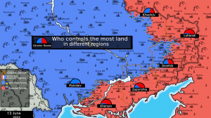 Продвижение войск РФ на Украине с 13.06 по 15.06.