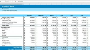 How to Create a Cash Flow Forecast for 12 months Using excel