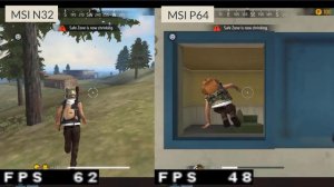 MSI 5 Nougat 32 Bit VS MSI 5 Pie 64 Bit - Free Fire FPS Test!!