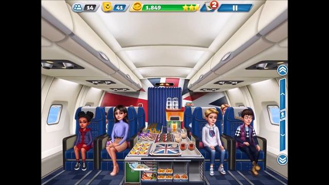 【Airplane Chefs】?London : Level 31-35?( Collect 10 Trays in 5 seconds ) смотреть онлайн