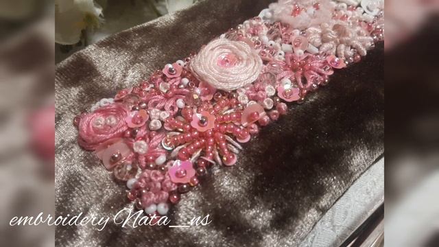 Вышивка бисером и пайетками #embroidery #ручнаявышивка #вышивка #чехол