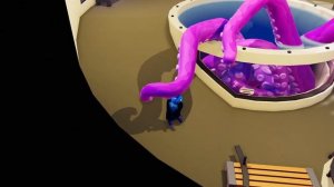 Can you survive the octopus in aquarium (Gang  Beasts)