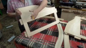 Диван из клёна, по старой технологии №3. Делаю боковые спинки.