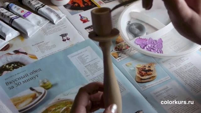 Оригинальные подсвечники. Роспись подсвечников своими руками смотреть онлайн