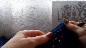 Платье крючком Ананас Кокетка Начальный набор  ряды с 1 по 6