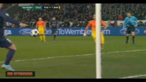 PSG vs Barcelona 1:1 Ibrahimovic