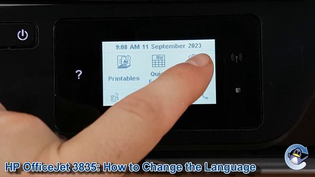 HP Officejet 3835: How to Change the Selected Language