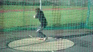 Jamie's second hammer throw