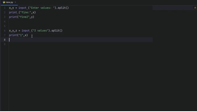 How to Taking multiple inputs from user in Python