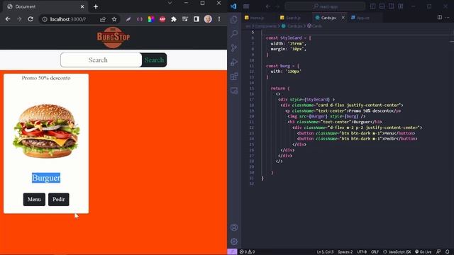 Card React Js #javascript смотреть онлайн