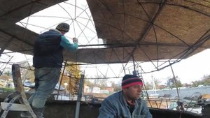 как  сделать  туалет  на  даче  в  виде летающей  тарелки из  бетона мастер  класс