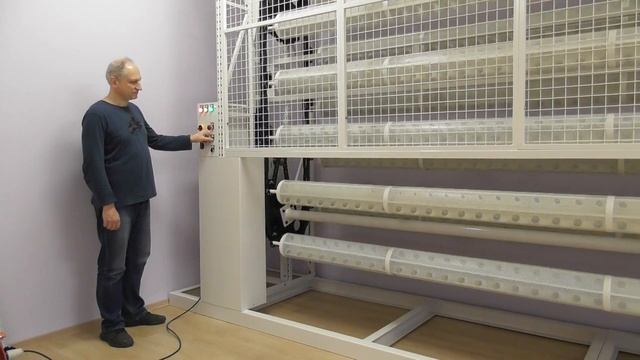 Патерностер с электроприводом на базе стеллажа смотреть онлайн