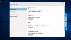 How To Require Computer Password After Waking Up From Sleep In Windows 10