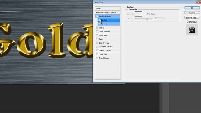 Gold Text Effect - Photoshop Tutorial смотреть онлайн