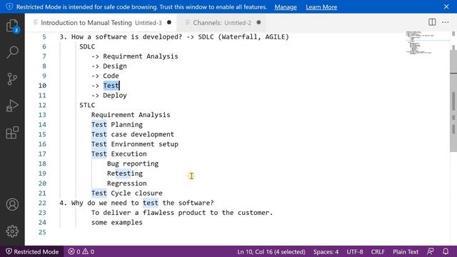 Manual Testing | 01 | Introduction to Software Testing | Tamil | Absolute beginner guide смотреть онлайн
