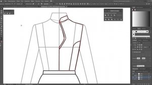 Как нарисовать платье с оборками из фатина в Adobe Illustrator