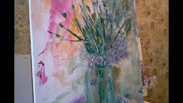 Мастер класс Марины Осадчей БУКЕТ ЦВЕТОВ смотреть онлайн