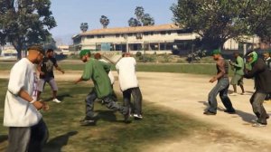 GTA 5 - Grove Street Families vs Ballas [ROCKSTAR EDITOR]