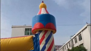 Коммерческий надувной батут "Яркий цирк" 5*5*3м