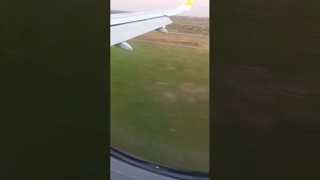 Landing Domodedovo 28.04.2023  05:00 Pegasus Airbus A320 from Gazipaşa. На дорожку сели в Домодедов