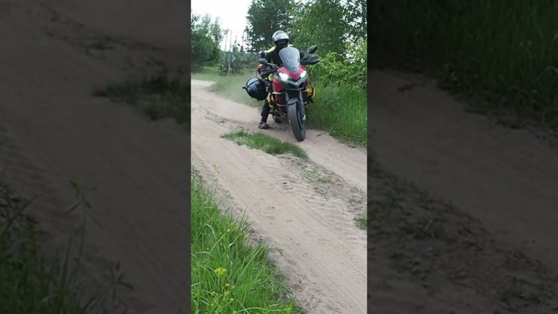 First time in sand with Big Adventure Bike