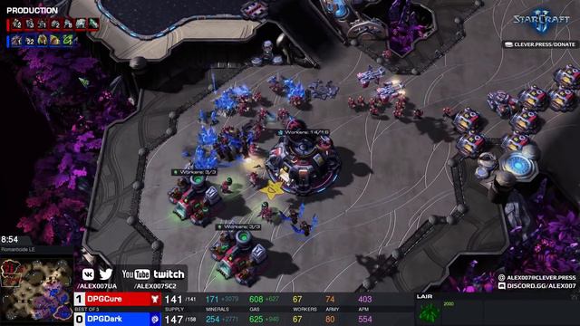 ЗАПРЕДЕЛЬНЫЙ ТЕМП ИГРЫ: Суперматч корейцев Cure - Dark из команды Dragon Phoenix Gaming StarCraft I смотреть онлайн