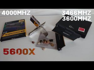 Тайминги против частоты Ryzen 5600X, память на чипах b-die vs c-die