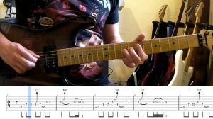 Helloween - A Tale That Wasn't Right intro and guitar solo (with tablatures and backing tracks)