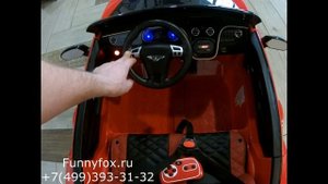 Детский электромобиль Bentley Continental Supersports JE1155 - Обзор