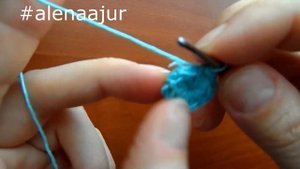 Как связать пуговицу