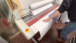 Обучение Аспект Медиа часть 12 рулонная ламинация плёнки на ламинаторе GMP Exelam 1670 RS