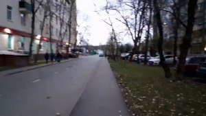 Москва 3390 Будайский проезд, городок Моссовета осень вечер