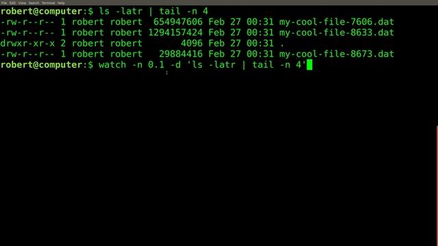 I Use The Linux/Unix tail Command To Watch Everything That Happens In The Universe