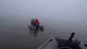 Рыбалка на Дону в Туман Рыба не Клюет  Ловля с Лодки ПВХ Риб