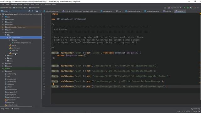 دورة laravel مع pusher : شرح تطبيق الشات - الدرس الرابع و الأخير смотреть онлайн