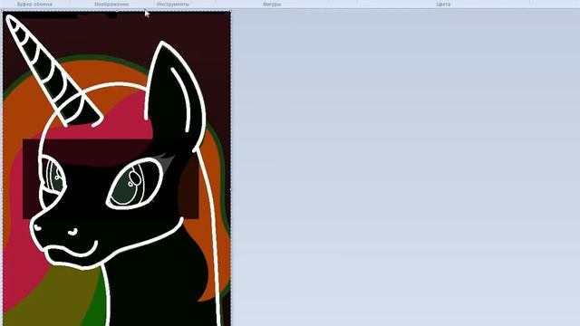 Обучалка в Paint - как сделать манекен пони